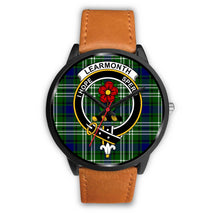 Load image into Gallery viewer, Learmonth Clans ,Pink Leather watch, leather steel watch, tartan watch, tartan watches, clan watch, scotland watch, merry christmas, cyber Monday, halloween, black Friday