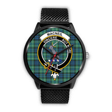 Load image into Gallery viewer, MacNeil of Colonsay Clans ,Rose Gold Metal Mesh watch, leather steel watch, tartan watch, tartan watches, clan watch, scotland watch, merry christmas, cyber Monday, halloween, black Friday