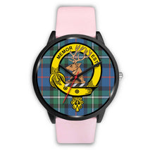 Load image into Gallery viewer, MacPhail Clans ,Silver Metal Link watch, leather steel watch, tartan watch, tartan watches, clan watch, scotland watch, merry christmas, cyber Monday, halloween, black Friday