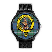 Load image into Gallery viewer, MacPhail Clans ,Rose Gold Metal Mesh watch, leather steel watch, tartan watch, tartan watches, clan watch, scotland watch, merry christmas, cyber Monday, halloween, black Friday