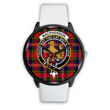 Load image into Gallery viewer, MacPherson Modern Clans ,Silver Metal Mesh watch, leather steel watch, tartan watch, tartan watches, clan watch, scotland watch, merry christmas, cyber Monday, halloween, black Friday