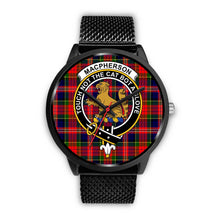 Load image into Gallery viewer, MacPherson Modern Clans ,Rose Gold Metal Mesh watch, leather steel watch, tartan watch, tartan watches, clan watch, scotland watch, merry christmas, cyber Monday, halloween, black Friday