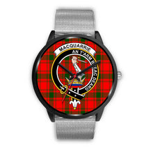 Load image into Gallery viewer, MacQuarrie Modern Clans ,Rose Gold Metal Link watch, leather steel watch, tartan watch, tartan watches, clan watch, scotland watch, merry christmas, cyber Monday, halloween, black Friday