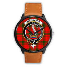 Load image into Gallery viewer, MacQuarrie Modern Clans ,Pink Leather watch, leather steel watch, tartan watch, tartan watches, clan watch, scotland watch, merry christmas, cyber Monday, halloween, black Friday