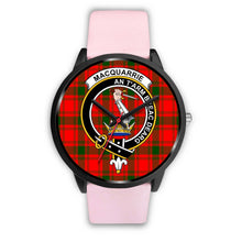 Load image into Gallery viewer, MacQuarrie Modern Clans ,Silver Metal Link watch, leather steel watch, tartan watch, tartan watches, clan watch, scotland watch, merry christmas, cyber Monday, halloween, black Friday