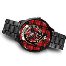 Load image into Gallery viewer, MacQueen Modern Clans ,Brown Leather watch, leather steel watch, tartan watch, tartan watches, clan watch, scotland watch, merry christmas, cyber Monday, halloween, black Friday