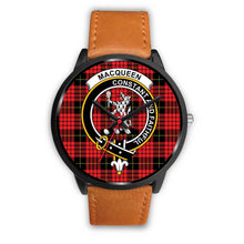 Load image into Gallery viewer, MacQueen Modern Clans ,Pink Leather watch, leather steel watch, tartan watch, tartan watches, clan watch, scotland watch, merry christmas, cyber Monday, halloween, black Friday