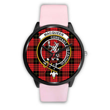 Load image into Gallery viewer, MacQueen Modern Clans ,Silver Metal Link watch, leather steel watch, tartan watch, tartan watches, clan watch, scotland watch, merry christmas, cyber Monday, halloween, black Friday