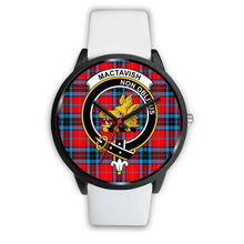 Load image into Gallery viewer, MacTavish Modern Clans ,Silver Metal Mesh watch, leather steel watch, tartan watch, tartan watches, clan watch, scotland watch, merry christmas, cyber Monday, halloween, black Friday