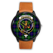 Load image into Gallery viewer, MacThomas Modern Clans ,White Leather watch, leather steel watch, tartan watch, tartan watches, clan watch, scotland watch, merry christmas, cyber Monday, halloween, black Friday