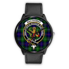 Load image into Gallery viewer, MacThomas Modern Clans ,Pink Leather watch, leather steel watch, tartan watch, tartan watches, clan watch, scotland watch, merry christmas, cyber Monday, halloween, black Friday