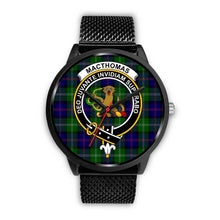 Load image into Gallery viewer, MacThomas Modern Clans ,Silver Metal Link watch, leather steel watch, tartan watch, tartan watches, clan watch, scotland watch, merry christmas, cyber Monday, halloween, black Friday
