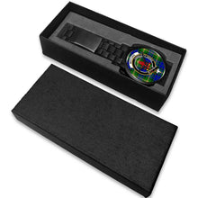 Load image into Gallery viewer, Maitland Clans ,White Leather watch, leather steel watch, tartan watch, tartan watches, clan watch, scotland watch, merry christmas, cyber Monday, halloween, black Friday