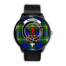 Load image into Gallery viewer, Maitland Clans ,Rose Gold Metal Mesh watch, leather steel watch, tartan watch, tartan watches, clan watch, scotland watch, merry christmas, cyber Monday, halloween, black Friday