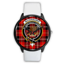 Load image into Gallery viewer, Majoribanks Clans ,Silver Metal Mesh watch, leather steel watch, tartan watch, tartan watches, clan watch, scotland watch, merry christmas, cyber Monday, halloween, black Friday