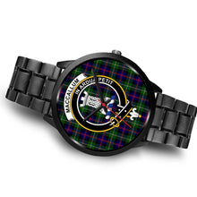 Load image into Gallery viewer, Malcolm Modern Clans ,Brown Leather watch, leather steel watch, tartan watch, tartan watches, clan watch, scotland watch, merry christmas, cyber Monday, halloween, black Friday