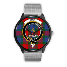 Load image into Gallery viewer, Mar Clans ,Rose Gold Metal Link watch, leather steel watch, tartan watch, tartan watches, clan watch, scotland watch, merry christmas, cyber Monday, halloween, black Friday