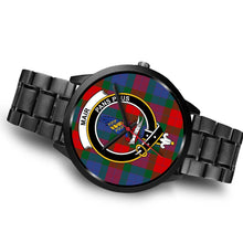 Load image into Gallery viewer, Mar Clans ,Brown Leather watch, leather steel watch, tartan watch, tartan watches, clan watch, scotland watch, merry christmas, cyber Monday, halloween, black Friday