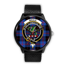 Load image into Gallery viewer, Maule Clans ,Rose Gold Metal Mesh watch, leather steel watch, tartan watch, tartan watches, clan watch, scotland watch, merry christmas, cyber Monday, halloween, black Friday