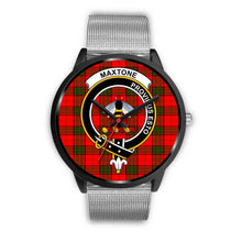 Load image into Gallery viewer, Maxtone Clans ,Rose Gold Metal Link watch, leather steel watch, tartan watch, tartan watches, clan watch, scotland watch, merry christmas, cyber Monday, halloween, black Friday