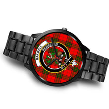 Load image into Gallery viewer, Maxwell Modern Clans ,Brown Leather watch, leather steel watch, tartan watch, tartan watches, clan watch, scotland watch, merry christmas, cyber Monday, halloween, black Friday