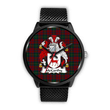 Load image into Gallery viewer, McCarthy Clans ,Rose Gold Metal Mesh watch, leather steel watch, tartan watch, tartan watches, clan watch, scotland watch, merry christmas, cyber Monday, halloween, black Friday