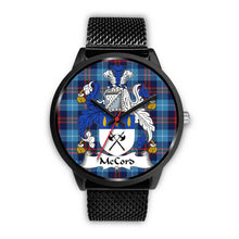 Load image into Gallery viewer, McCord Clans ,Rose Gold Metal Mesh watch, leather steel watch, tartan watch, tartan watches, clan watch, scotland watch, merry christmas, cyber Monday, halloween, black Friday
