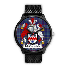 Load image into Gallery viewer, Mccormick Clans ,Rose Gold Metal Mesh watch, leather steel watch, tartan watch, tartan watches, clan watch, scotland watch, merry christmas, cyber Monday, halloween, black Friday