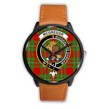 Load image into Gallery viewer, McGregor Modern Clans ,Pink Leather watch, leather steel watch, tartan watch, tartan watches, clan watch, scotland watch, merry christmas, cyber Monday, halloween, black Friday