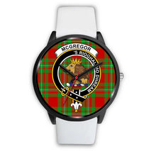 Load image into Gallery viewer, McGregor Modern Clans ,Silver Metal Mesh watch, leather steel watch, tartan watch, tartan watches, clan watch, scotland watch, merry christmas, cyber Monday, halloween, black Friday