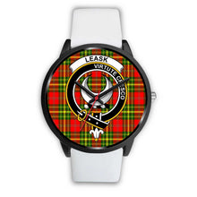 Load image into Gallery viewer, Leask Clans ,Silver Metal Mesh watch, leather steel watch, tartan watch, tartan watches, clan watch, scotland watch, merry christmas, cyber Monday, halloween, black Friday