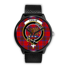 Load image into Gallery viewer, Leslie Modern Clans ,Rose Gold Metal Mesh watch, leather steel watch, tartan watch, tartan watches, clan watch, scotland watch, merry christmas, cyber Monday, halloween, black Friday