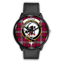 Load image into Gallery viewer, Little Clans ,Black Metal Mesh watch, leather steel watch, tartan watch, tartan watches, clan watch, scotland watch, merry christmas, cyber Monday, halloween, black Friday