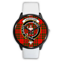Load image into Gallery viewer, Livingstone Modern Clans ,Silver Metal Mesh watch, leather steel watch, tartan watch, tartan watches, clan watch, scotland watch, merry christmas, cyber Monday, halloween, black Friday