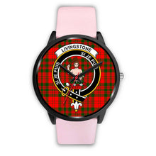 Load image into Gallery viewer, Livingstone Modern Clans ,Silver Metal Link watch, leather steel watch, tartan watch, tartan watches, clan watch, scotland watch, merry christmas, cyber Monday, halloween, black Friday