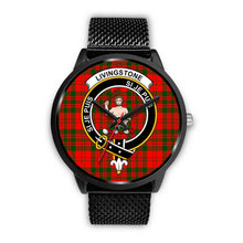 Load image into Gallery viewer, Livingstone Modern Clans ,Rose Gold Metal Mesh watch, leather steel watch, tartan watch, tartan watches, clan watch, scotland watch, merry christmas, cyber Monday, halloween, black Friday