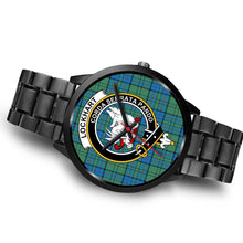 Load image into Gallery viewer, Lockhart Clans ,Brown Leather watch, leather steel watch, tartan watch, tartan watches, clan watch, scotland watch, merry christmas, cyber Monday, halloween, black Friday