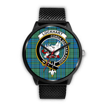 Load image into Gallery viewer, Lockhart Clans ,Rose Gold Metal Mesh watch, leather steel watch, tartan watch, tartan watches, clan watch, scotland watch, merry christmas, cyber Monday, halloween, black Friday