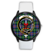 Load image into Gallery viewer, Logan Ancient Clans ,Silver Metal Mesh watch, leather steel watch, tartan watch, tartan watches, clan watch, scotland watch, merry christmas, cyber Monday, halloween, black Friday