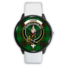 Load image into Gallery viewer, Logie Clans ,Silver Metal Mesh watch, leather steel watch, tartan watch, tartan watches, clan watch, scotland watch, merry christmas, cyber Monday, halloween, black Friday