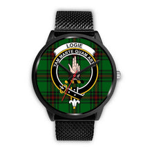 Load image into Gallery viewer, Logie Clans ,Rose Gold Metal Mesh watch, leather steel watch, tartan watch, tartan watches, clan watch, scotland watch, merry christmas, cyber Monday, halloween, black Friday