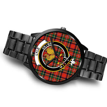 Load image into Gallery viewer, Lyle Clans ,Brown Leather watch, leather steel watch, tartan watch, tartan watches, clan watch, scotland watch, merry christmas, cyber Monday, halloween, black Friday