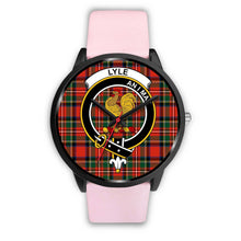 Load image into Gallery viewer, Lyle Clans ,Silver Metal Link watch, leather steel watch, tartan watch, tartan watches, clan watch, scotland watch, merry christmas, cyber Monday, halloween, black Friday