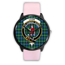 Load image into Gallery viewer, Lyon Clan Clans ,Silver Metal Link watch, leather steel watch, tartan watch, tartan watches, clan watch, scotland watch, merry christmas, cyber Monday, halloween, black Friday