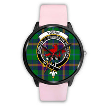Load image into Gallery viewer, Young Modern Clans ,Silver Metal Link watch, leather steel watch, tartan watch, tartan watches, clan watch, scotland watch, merry christmas, cyber Monday, halloween, black Friday