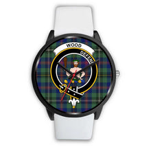 Load image into Gallery viewer, Wood Clans ,Silver Metal Mesh watch, leather steel watch, tartan watch, tartan watches, clan watch, scotland watch, merry christmas, cyber Monday, halloween, black Friday