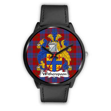 Load image into Gallery viewer, Witherspoon Clans ,Black Metal Mesh watch, leather steel watch, tartan watch, tartan watches, clan watch, scotland watch, merry christmas, cyber Monday, halloween, black Friday