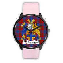 Load image into Gallery viewer, Witherspoon Clans ,Silver Metal Link watch, leather steel watch, tartan watch, tartan watches, clan watch, scotland watch, merry christmas, cyber Monday, halloween, black Friday
