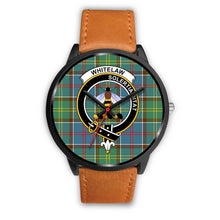 Load image into Gallery viewer, Whitelaw District Clans ,Pink Leather watch, leather steel watch, tartan watch, tartan watches, clan watch, scotland watch, merry christmas, cyber Monday, halloween, black Friday