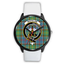 Load image into Gallery viewer, Whitelaw District Clans ,Silver Metal Mesh watch, leather steel watch, tartan watch, tartan watches, clan watch, scotland watch, merry christmas, cyber Monday, halloween, black Friday